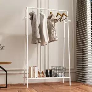 1단 (화이트) 선반 투데이룸 행거(80x150cm) 옷걸이