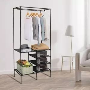 다용도 행거 철제 옷걸이행거 옷장 오픈형 튼튼한헹거 튼튼한행거 선반 옷걸이 미니행