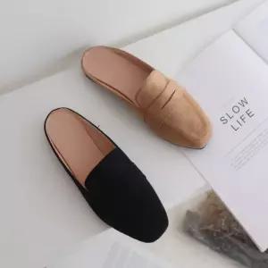 빅사이즈포함 여성 스웨이드 뮬 블로퍼 봄 가을슬리퍼 joo3+9rEl