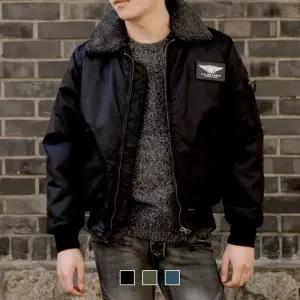 남자 양털 항공점퍼 카라털 탈부착 VYt2+3qcm