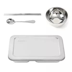 온키친 스텐베이직 5구 병원식판 풀세트 뚜껑 중