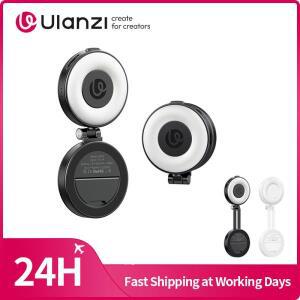 울란지 LM23 포켓 LED 라이트  17 프로 맥스 스마트폰용 자석 링 데스크탑 스탠드 브이로그용