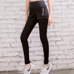 여성 트레이닝 반바지 일체형 레깅스 운동복 하의 dVp9+9GiB