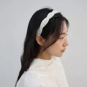 [하프클럽/]여자 꼬임 도트 땡땡이 봄데이트룩 데일리 머리띠