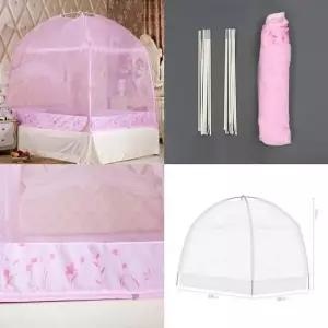 돔형 침대 모기장 180x200 핑크 방충망 벌레차단