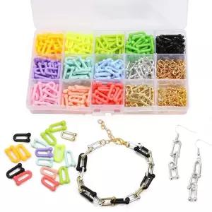 프리미엄 풀 팔찌 키트 재료 이니셜 빅체인 비즈 반지 목걸이 [fC80C92]