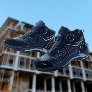 현장안전화 지벤 천연소가죽 ZB171S 메쉬 다이얼