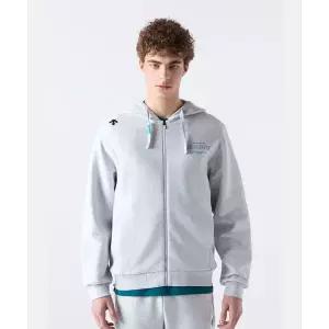 [국내매장판] 데상트 DESCENTE 그래픽 후드 집업 멜란지그레이(SQ123UFT21) SQ123UFT21_MGRY 235607