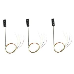 건설용 HO/OO 모델, 3-라이트 신호등, LED 회로 건축 거리 기차 철도용 DIY, 3 개