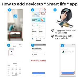 Y50A-Wifi 로봇 방수 밸브 투야 스마트 원격 제어 앱 수도관 가스 무선 스위치 미국 플러그