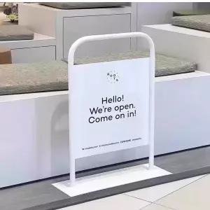 철제 입간판 매장 인쇄 배너 거치대 카페 광고 미니