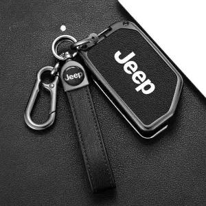 지프 랭글러 자동차 키커버 가죽 스마트키 케이스 루비콘 오프로드 차량용 키홀더 실내용 고급형