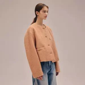 나이스클랍 라운드넥 크롭 자켓 N254MWCA11