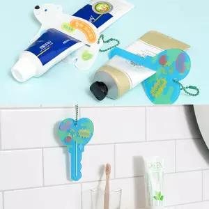 아크릴 치약짜개 만들기 튜브 링커 스퀴저 욕실 디스펜서 클립 집게 걸이 환경 교육 (20개) 배송비X