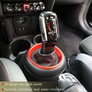 카본 파이버 스타일 기어 변속 패널 링 커버 트림 미니 쿠퍼 해치백 F54 F55 F56 F57 F60 자동차 내부 액세