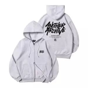 어나더 아카이브 A엔오티 NOTHER ARCHIVE 2WAY 그래피티 후드 집업_화이트메란지 OUT9520014 200132
