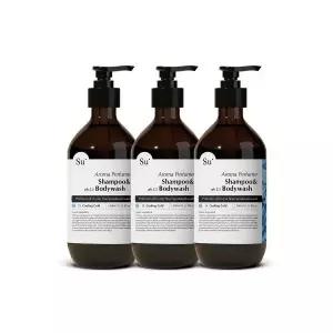 수오가닉 퍼퓸 샴푸워시 쿨링콜드 1000ml 3개