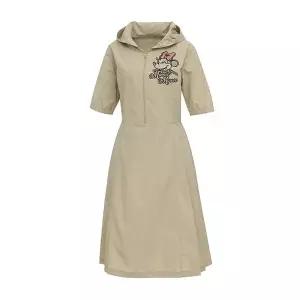 [디즈니골프]여성 후드 반집업 A라인 반팔 원피스 티셔츠 DO1LTO011