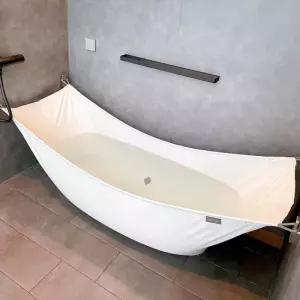 가정용 욕실 패브릭 접이식 및 분리가능 야외 해먹 천욕조 휴대용 온수 냉수 천 욕조