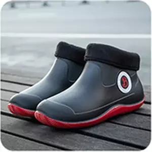 다온나들  논슬립 조리 장화 다용도 방한 털 주방화 방수 방수화 일체형 작업