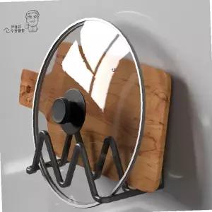 주방 냄비 뚜껑 도마 프라이팬 정리 선반 벽 부착 거치 수납 싱크대 공간 활용