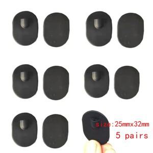 10개/세트 블랙 크로커다일 클립 전극 패드 화이트 핀 타입 패치 KWD808I 펄스 테라피 기기 교체 부품