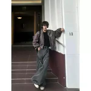 아이언하트 팬츠 봄 남성용 와이드 다포켓 카고 긴 KKE1