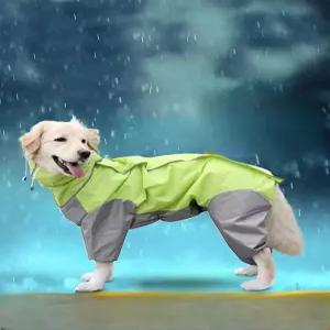강아지 중형견 대형견 애견용 옐로우 비옷 우비 방수