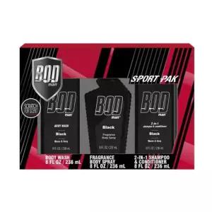 보드맨 BOD Man 블랙 스포츠 3종 세트 바디 스프레이 바디워시 샴푸