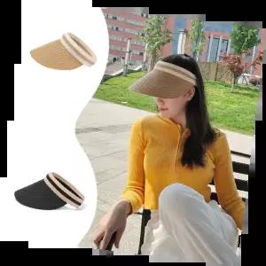 라탄썬캡 여름용 패션 UV차단 통기성 스타일 모자 여행용 야외 활동용 썬