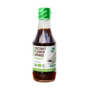 자연의 선물 속산 코코넛 아미노 저나트륨 간장 대체 액체 코코 아미노 텐 프리 및 비-GMO 대체 바비큐 소스, 굴 소스, 테리야키 소스, 디핑 소스