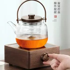 다도 하이라이트 세라믹 1000W 워머 우드 인덕션 중탕 보온