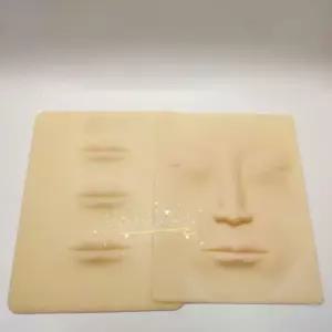 반영구 화장 메이크업 문신 아이라인 눈썹 판 3개 입술 패드 고무판 실리콘 연습용 연습 피부