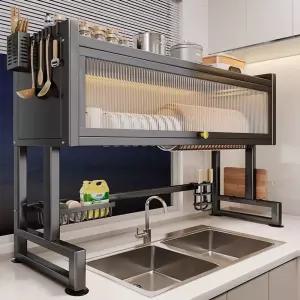 식기 건조대 무타공 건조기 그릇 높이70cm 다음은 상단 캐비닛이 스탠드