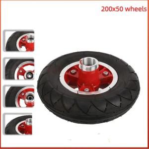 200x50 전동 스쿠터 타이어 휠 허브 8인치 알루미늄 합금 솔리드