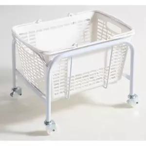 편의점 바구니 받침대 컬러 마트 보관 다용도 카트 바퀴형