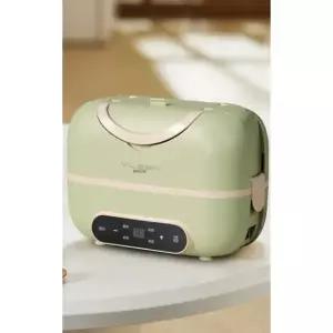 프리미엄 스텐 가열 보온도시락 직장인 런치박스 전기 그린