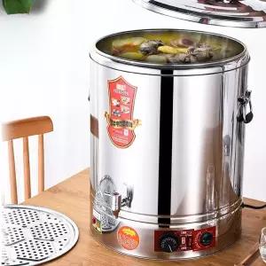 전기 육수통 곰솥 업소용 셀프 타이머 수도꼭지 40L 국물 대형 코너 40L 타이머 우동 수도꼭지