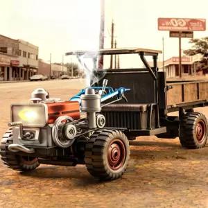 무선RC 전동 경운기 분무 음향 조명 배터리 제어 중장비 원격 풀 프로포셔널 레트로 4WD 1개 트랙터