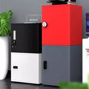 장치 철제 미니 캐비닛 열쇠 사물함 비밀번호 락커 소형 서랍장 이동식