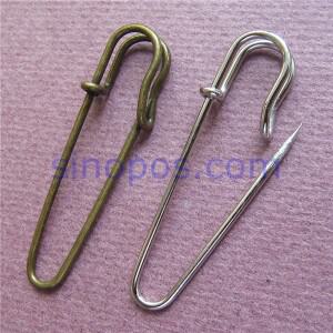 강스틸 대형 브로치 핀 코일 없음  U엔드 큰 비골 맥세이프 핀  감기 없는 장식 스카프 코사지 클립 카디건