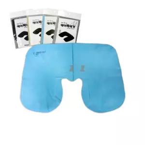 여행필수 에어 목베개-M/기내용/목쿠션/에어쿠션/휴대용/캠핑