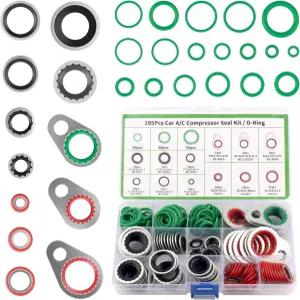 195PCS 자동차 AC O 링 키트에는 켓/O-링 타이트 씰 제공을 위한 멀티 사양 키트 R12/R134A 냉매 ACS용