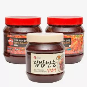 유쎌몰 만능양념장 오리지널 1.5kg 2개와 집밥만능 1.4kg 1개 이가네떡볶이양념장