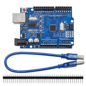 초보자 DIY 프로젝트를 위한 Arduino호환 IDE와 호환되는 USB 케이블이 포함된 UNO R3 개발 보드 ATmega328