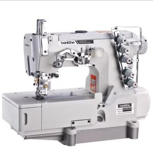 500 다이렉트 드라이브 오버록 머신 커버 스티치 3-바늘-5-실 원단 의류 커프스 산업용 재봉틀 220V500W