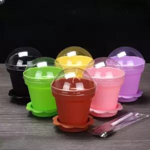 화분 컵 케이크 일회용 케이 카페 00개 베이킹 머핀틀 용기 디저트 포장