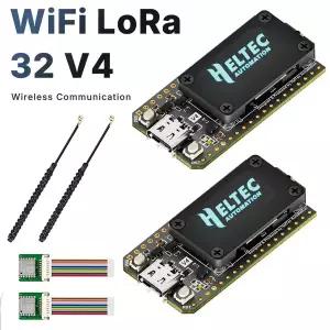 호환 2PCS Heltec WiFi LoRa 32 V4 개발 보드 OLED 디스플레이 28dBm 고출력 ESP32 S3 SX1262 칩 메쉬스타