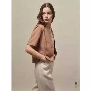 [갤러리아] 라운드넥 반팔 자켓 VOCFU5M5311