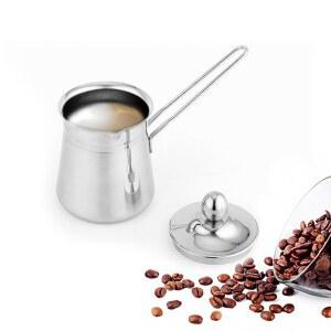 터키 커피 포트 브리키 15 나무 차이 초콜릿 구리팟 스틸 브론즈 400ml